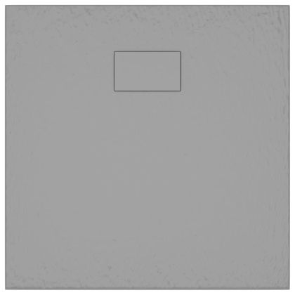 Душ корито, SMC, сиво, 80x80 см