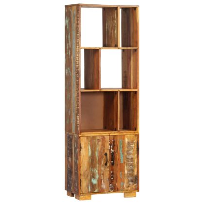 Етажерка за книги, 60x35x180 см, регенерирано дърво масив