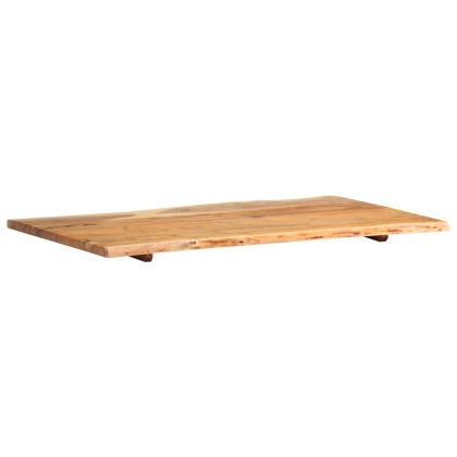 Плот за маса, акациево дърво масив, 100x(50-60)x2,5 cм