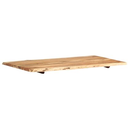 Плот за маса, акациево дърво масив, 100x(50-60)x2,5 cм