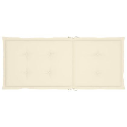 Накланящи градински столове с възглавници 8 бр тик масив