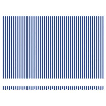 Сгъваем навес Синьо и бяло 500 × 300 cm Полиестер и алуминий