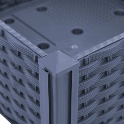 Повдигната леха, 120x40x23 см, полипропилен