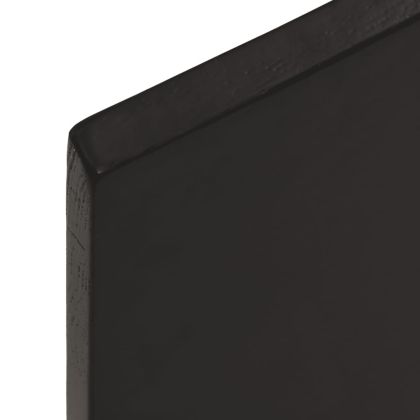 Плот за баня тъмнокафяв 40x60x2 см обработено масивно дърво