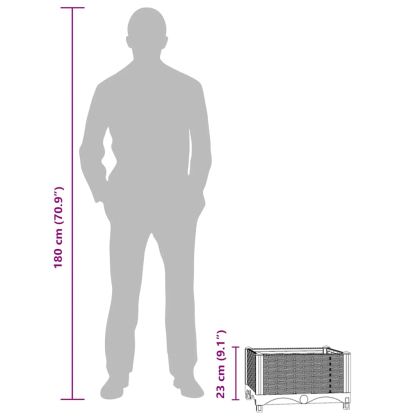 Повдигната леха, 40x40x23 см, полипропилен