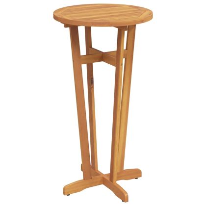 Градинска бар маса Ø60x105 см масивна акация