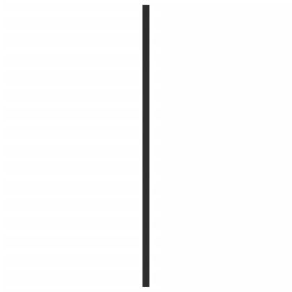 Дръжки за шкафове, 20 бр, черни, 480 мм, неръждаема стомана