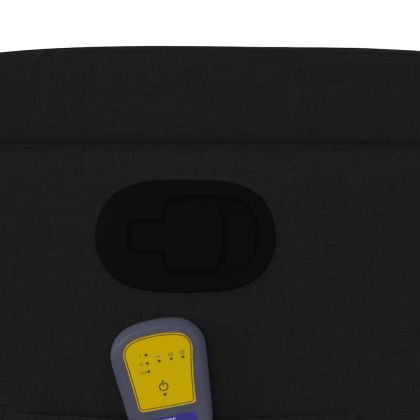 Масажен изправящ стол реклайнер, черен, текстил