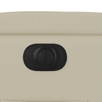 Електрически наклоняем стол, кремав, изкуствена кожа