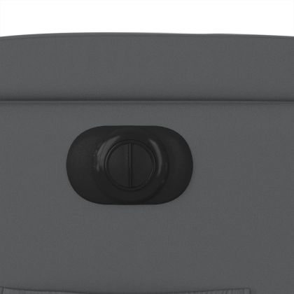 Електрически реклайнер стол, сив, изкуствена кожа