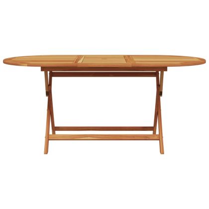 Градински трапезен комплект, 7 части, на листа, плат и масив