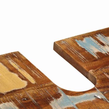 Комплект мебели за баня с рафт 3 pcs Солидно възстановено дърво