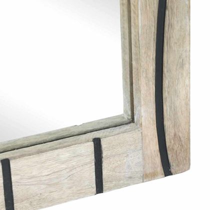 Комплект мебели за баня с рафт 2 pcs Бяло Инженерно дърво