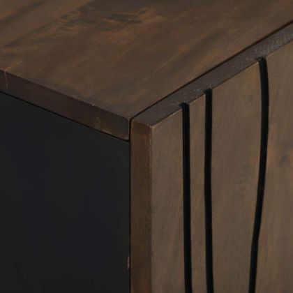 Комплект мебели за баня 3 pcs Орехово кафяво Инженерно дърво