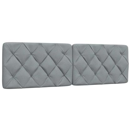 Легло с матрак, светлосиво, 160x200 см, плат