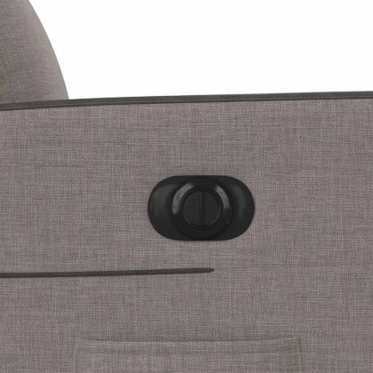 Електрически реклайнер стол, таупе, текстил