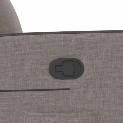 Изправящ реклайнер стол, таупе, текстил