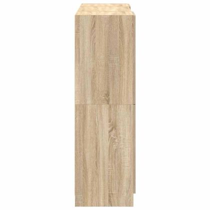 Комплект кухненски шкафове 3 части сонома дъб инженерно дърво