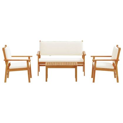 Градински Софа Комплект 4 pcs Кафяво 120 x 65,5 x 79 см