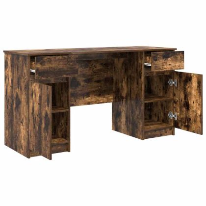 Бюро Опушен дъб Инженерна дървесина 140 x 49 x 76 см