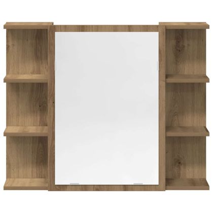 Комплект мебели за баня от 4 части Дъб артизан инженерно дърво