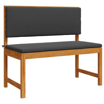 Комплект градинска пейка 3 pcs Кафяво Солидно акациево дърво