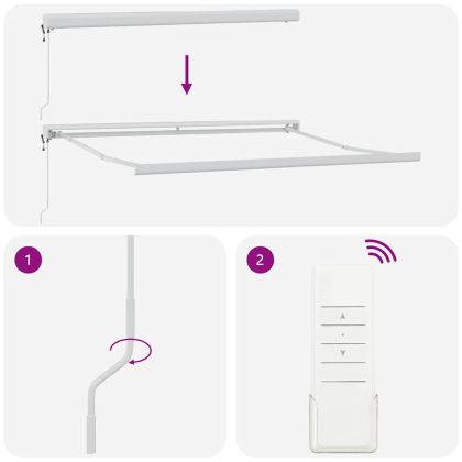 Сенник Жълт и оранжев 300 x 250 cm Полиестер и алуминий