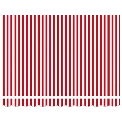 Сенник Червено и бяло 350 x 250 x 165 см Полиестер и алуминий