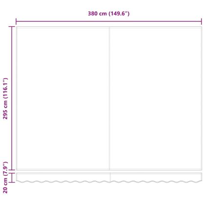 Сгъваем навес Оранжево и кафяво 400 × 300 cm