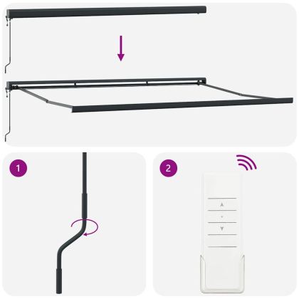 Сенник Червено и бяло 400 × 300 cm Полиестер и алуминий