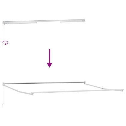 Сенник Оранжево и кафяво 500 x 300 x 165 см Полиестер и метал