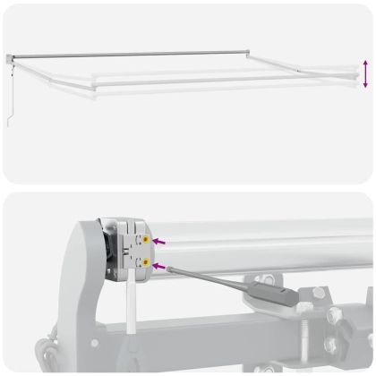 Сенник Жълт и оранжев 500 x 300 x 165 см Полиестер и метал