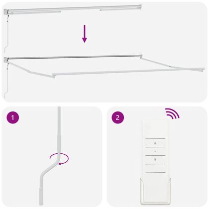 Сгъваем навес Многоцветен 500 × 300 cm Полиестер и алуминий