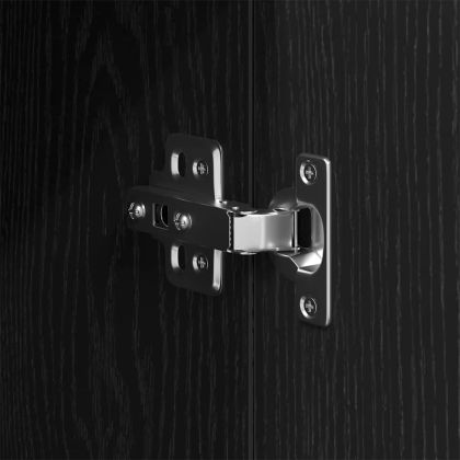 Комплект мебели за баня Монтиране на стена 3 pcs Черния дъб