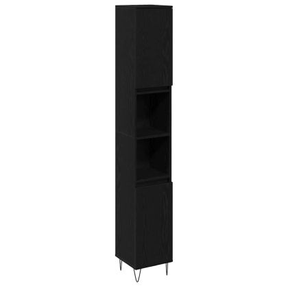 Комплект мебели за баня 3 pcs Черния дъб 30 x 30 x 190 см