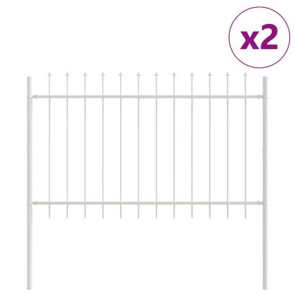 Градска ограда WOERDEN 2 бр. 3,4 x 1 м Бяло