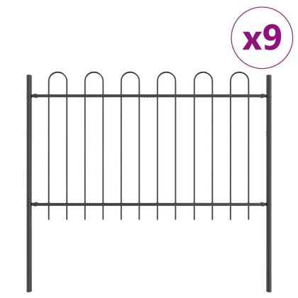 Градска ограда BOXTEL 9 бр. 15,3 x 1 м Сив