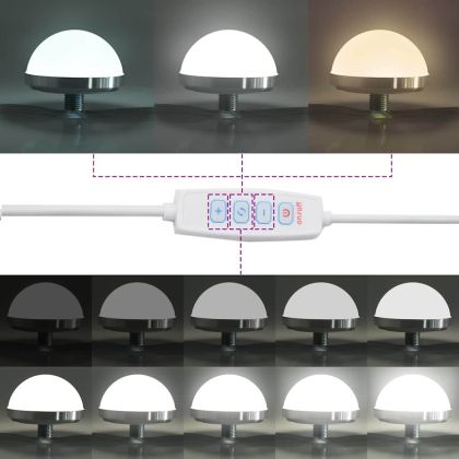 Комплект масичка с LED 3 бр. Димян дъб Инженерна дървесина