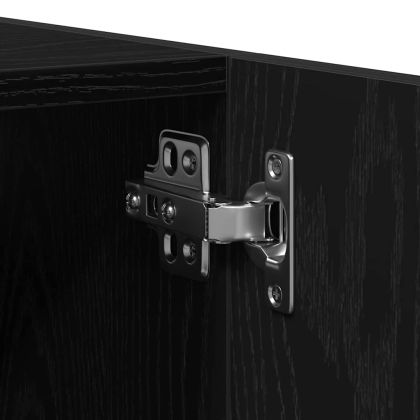 Комплект мебели за баня 4 pcs Черния дъб Инженерно дърво