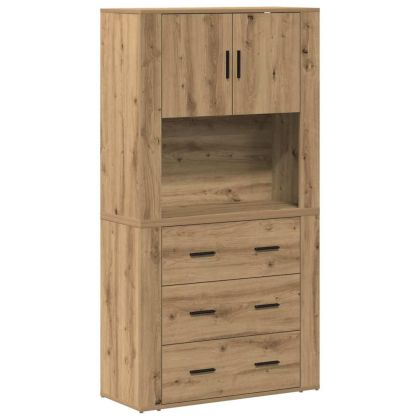 Висок шкаф Дъб 80 x 33 x 150 см Инженерна дървесина