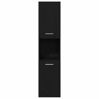 Комплект мебели за баня 4 pcs Черния дъб Инженерно дърво