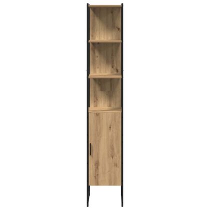 Комплект мебели за баня 3 бр. Дъб 33 x 33 x 185,5 см