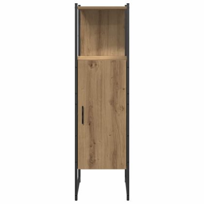 Комплект мебели за баня с рафт 4 pcs Кафяво Инженерно дърво
