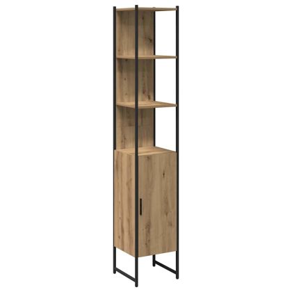 Комплект мебели за баня 4 pcs дъб артизан Инженерно дърво