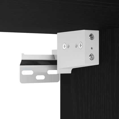 Комплект мебели за баня с рафт 4 pcs Черния дъб Инженерно дърво