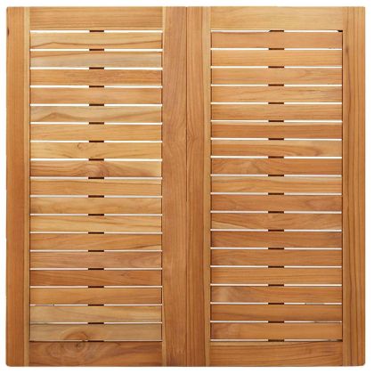 Комплект за хранене в градината 3 pcs Солидно тиково дърво