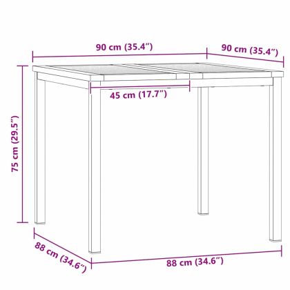 Комплект за хранене в градината 5 pcs Солидно тиково дърво