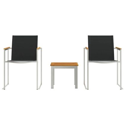 Комплект за хранене в градината 3 pcs Солидно акациево дърво