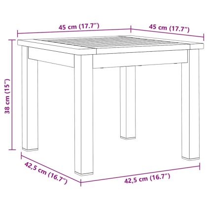 Комплект за хранене в градината 3 pcs Солидно акациево дърво