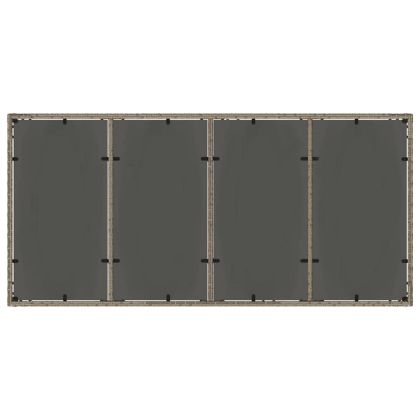 Комплект за хранене в градината 7 pcs Сив полиратан